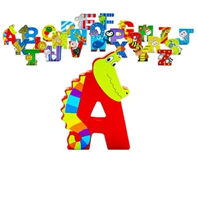 Image of Orange Tree Toys Wooden Alphabet Letters A