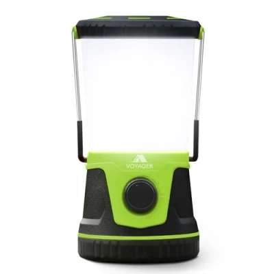 Image of LED Camping Lantern 1500 Lumen Light Lamp, Up to 40 Hours Battery (D Size), Perfect Emergency Survival Kit Gear, Tough, Sturdy, Suited for Night Time Trips, Hiking, Camp Green