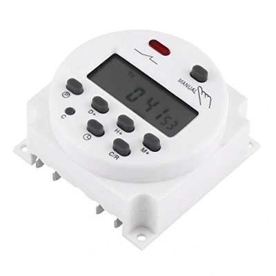 Image of CN101A 24V Timer Small Microcomputer Time Control Switch LCD Digital Programmable Electronic Relay for Automatic Turn On/Off Electric Equipment