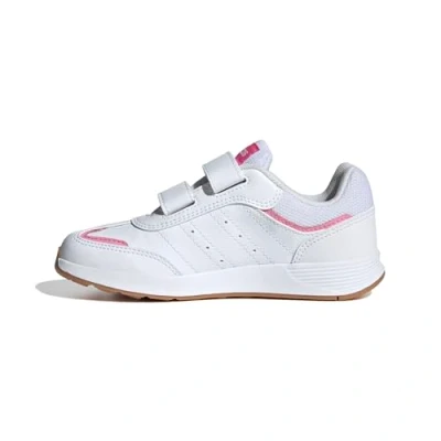 Image of adidas Performance Tensaur Switch Unisex Road running shoes for kids, Size: 11.5K, Footwear white/pulse magenta/bliss pink