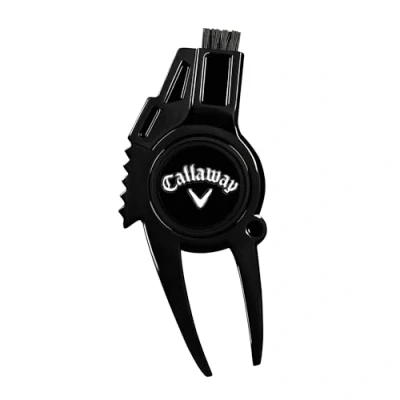 Image of Callaway 4 in 1 Golf Divot Repair Tool, Black Chrome