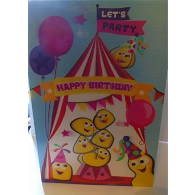 Image of Let&#039;s Party CBeebies 3D Birthday Card