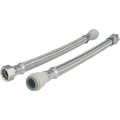 Image of Braided Hose 500mm 15mm x 3/4&#039; tc (Pack Of 2) John Guest Speedfit