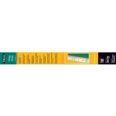 Image of Fellowes 5360501 Filing Strips for Wire Binding Combs A4 31 Punch Holes, Transparent (100 Pieces)