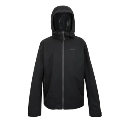 Image of Regatta Men&#039;s Water repellent Oakhowe Waterproof Jacket Black, Size: XL