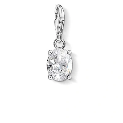 Image of Thomas Sabo Women Sterling Silver Cubic Zirconia Key Chain 1847 051 14