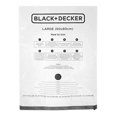Image of Black + Decker Vacuum Bag 3pk Large