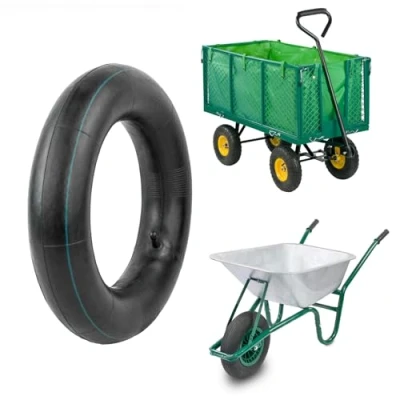 Image of KCT 4.80 4.00 8 Straight Valve Stem Wheelbarrow Inner Tube For Carts, Trucks and Sack Barrows