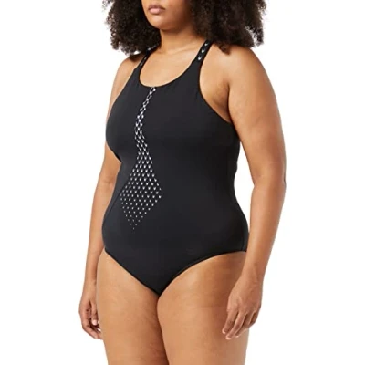 Image of Speedo Women&#039;s HydroPro 1 Piece Swimsuit, Black, 32