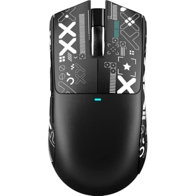Image of ATTACK SHARK X11 SE Wireless Gaming Mouse, PixArt PAW3311 Sensor, BT/2.4G Wireless/Wired, 22000 DPI, 65 Hours Battery, Office Mice Gamer for Win11/Xbox/PS/Mac (Black+Tape)