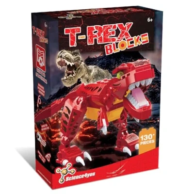 Image of Science4you T Rex Building Kit for Kids Build Your own Dinosaur Park, Have Fun Dinos, a Good time in Jurassic Construction &amp; Craft Gift Boys Girls 5 6 7 8+