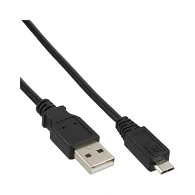 Image of InLine® Micro USB 2.0 cable, A to B, black, 0.5m 1x