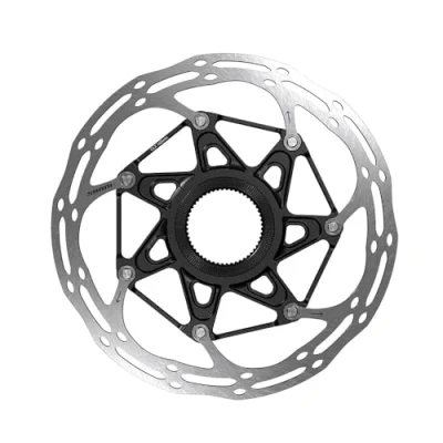 Image of Sram Rotor Centerline 1 Piece Centerlock Black Rounded: 160mm