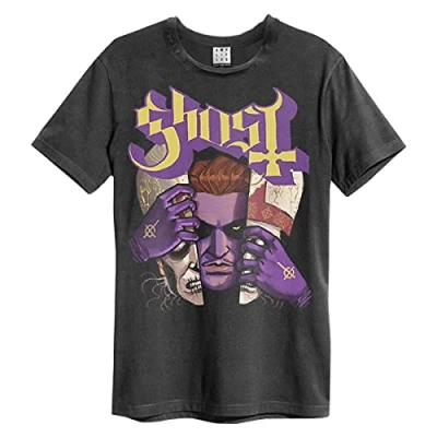 Image of Amplified Ghost &#039;Alter Egos&#039; (Charcoal) T Shirt Clothing (x Large)