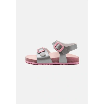 Image of Geox Adriel GIRL Sandals for kids, Size: 9K, Silver/pink High quality imitation leather