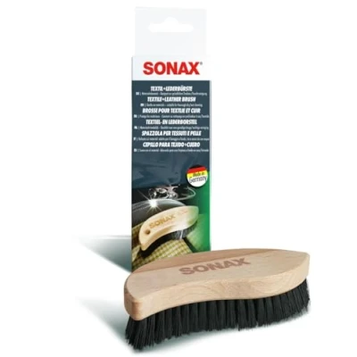 Image of SONAX TEXTILE &amp; leather BRUSH (1 piece) for the dry and wet cleaning of textiles thorough gentle smooth surfaces Item No. 04167410