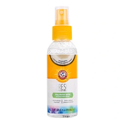 Image of ARM &amp; HAMMER Fresh Spectrum Coconut Mint Dog Dental Spray, 118ml, Best Care for Dogs, Removes Plaque Tartar, Freshens Breath, Gum Teeth Cleaning, No Brushing, Easy to Use Pet Oral Hygiene