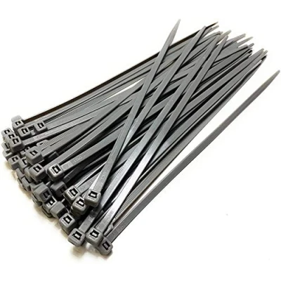 Image of 50 X Silver Grey Cable Ties 370Mm 4.8Mm Wheel Trims Hub Cap