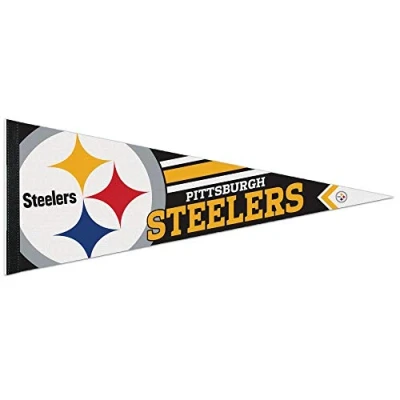 Image of Wincraft NFL 14527115 Pittsburgh Steelers Premium Pennant, 12&quot; X 30&quot;