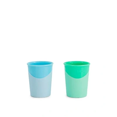Image of Twistshake 2X Baby Learning Cup, Feeding BPA Free, 170ml, Pastel Blue/Pastel Green