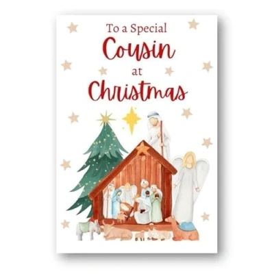 Image of Second Ave Cousin Christmas Nativity Xmas Holiday Festive Greetings Card