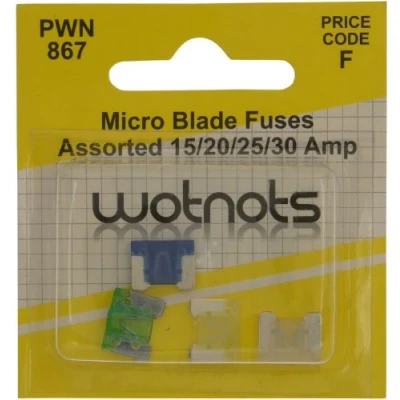 Image of Pearl PWN867 Assorted Micro Blade Fuses 15/20/ 25/30 A