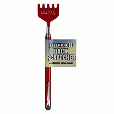 Image of Executive Telescopic Extendable Soft Grip Metal Back Scratcher