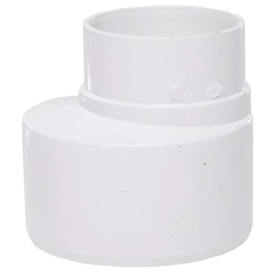 Image of Polypipe Ring Seal Soil 110mm to Rainwater 68mm Reducer Adaptor Converter SD46w White