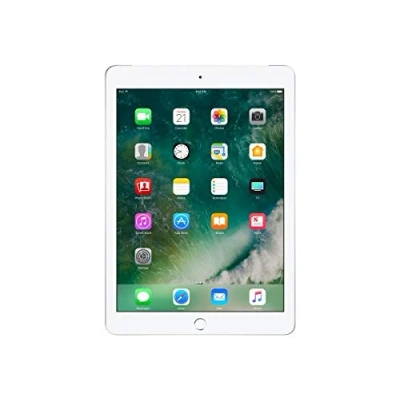 Image of Apple iPad 9.7 (5th Gen) 128GB Wi Fi + Cellular Silver Unlocked (Renewed)