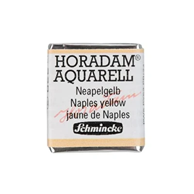 Image of Schmincke HORADAM® AQUARELL finest artists&#039; watercolours, 229 Naples yellow, 14 044, 1/2 pan