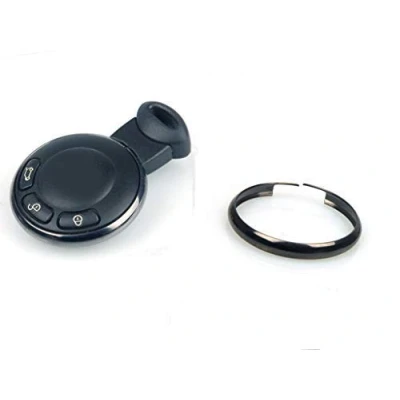 Image of Oldbones Stainless Steel Smart Key Fob Ring Rim Trim Cover Replacement For R55 R56 R57 R58 R59 R60 In Chrome Graphit