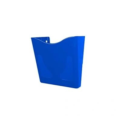 Image of Deflecto Blue Portrait A4 Wall Mounted Document Holder Sign Leaflet Letter Rack Display Stands Poster Menu Holders