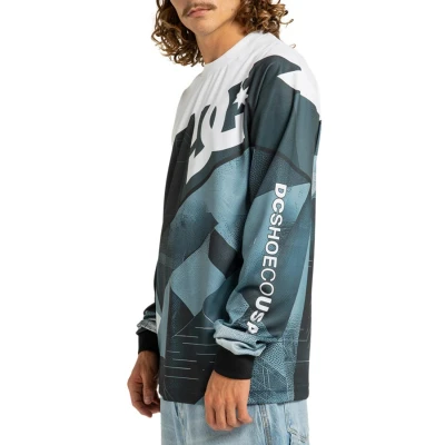 Image of DC Burnout L/S Jersey T Shirt Medium Grey XL