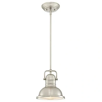 Image of Westinghouse Boswell pendant light, brushed nickel colour