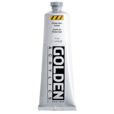 Image of Pro Art Golden Heavy Body Acrylic Paint 2 oz. Nickel AZ Yellow