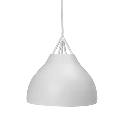 Image of Dyberg Larsen hanging light Pyra, Ø 23 cm, white, metal