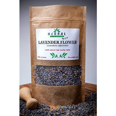 Image of Lavender Tea Flower Loose Pure Dried Herb 50g Decoration Home Fragrance Soap Candle Making Herbal Remedies by J. Lawenda Kwiat