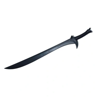 Image of Martial Arts Black Polypropylene Movie Cosplay Orcrist Sword 35.8&quot; NEW