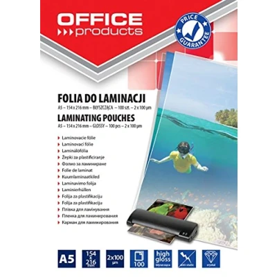 Image of Lamination Foil Office PRODUCYS A5 2x100 MICR; Glossy 100 Pcs Transparent/Presentation/Type for Lamination/Kind Glossy/Material Plastic/Colour Transparent/Format / Thickness (mm)