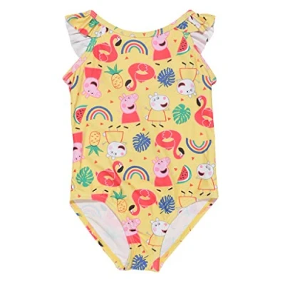 Image of Peppa Pig and Suzy Rainbow Swimsuit, Baby Girls, Multicoloured, Official Merchandise