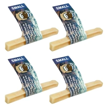 Image of Yak Snack Small Natural Dog Treats. Long Lasting Chews For Dogs With No Artificial Preservatives. Milk Low In Fat, High Protein And Calcium. Grain Gluten Free (Pack of 4)
