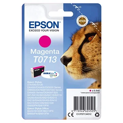 Image of EPSON T0713 Ink Magenta Standard Capacity 5.5 ml 1 Pack Blister Without Alarm