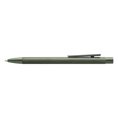 Image of Faber Castell Neo Slim Auminium Ballpoint Pen Olive Green
