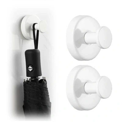 Image of Suction Cup Hooks for Wreaths on Glass, Wreath Hanger, Pop Socket, Holder Glass Door, Cups Front Door Hanging (white, 2)