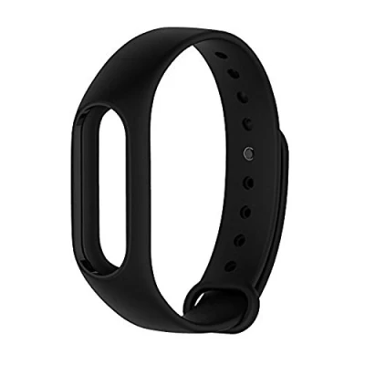 Image of NEO+ Silicone Wrist Strap Replacement For Xiaomi Mi Band 2 I AM UK SELLER! (BLACK)