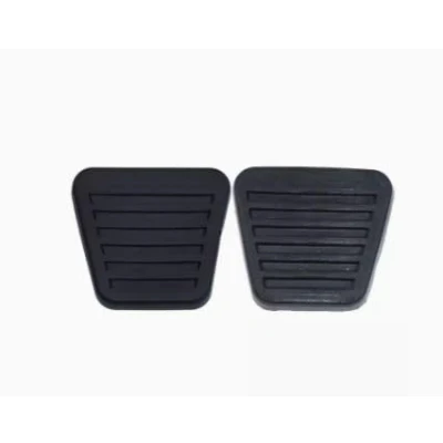 Image of FEILIDAPARTS 2 Brake Clutch Pedal Pad Rubbers compatible with ISUZU NPR NPS NKR NQR 1994 2012