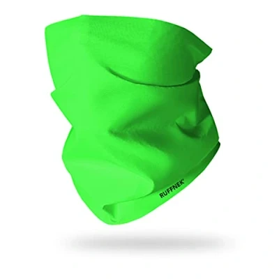 Image of Ruffnek FLUORESCENT/NEON GREEN Multifunctional Headwear Neck warmer snood scarf Be Safe Seen, Nightbright Unisex One Size