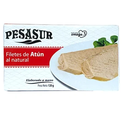 Image of Soldimar Pesasur Natural Tuna Fillets in Water 120g (Pack of 5)