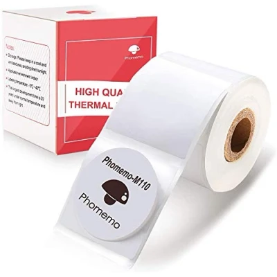 Image of Phomemo M110 Round Label, Multi Function 1.18&#039;&#039; x (30x30 mm), Compatible with Phommeo M200/M110/M120/M220/M221 Label Printer,Suitable for Office, Home, School, 200 Labels/roll