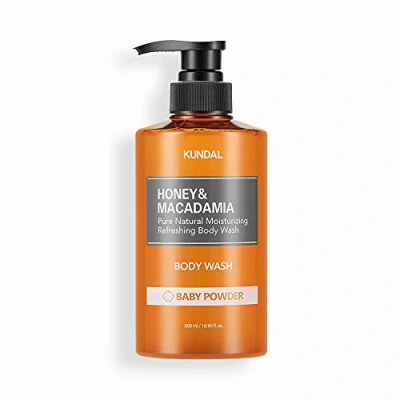 Image of [KUNDAL] Honey &amp; Macadamia Pure Body Wash 500ml (Baby Powder) / Moisturizing/Refreshing